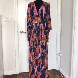 Farm Rio Giraffe print Maxi dress - Size M